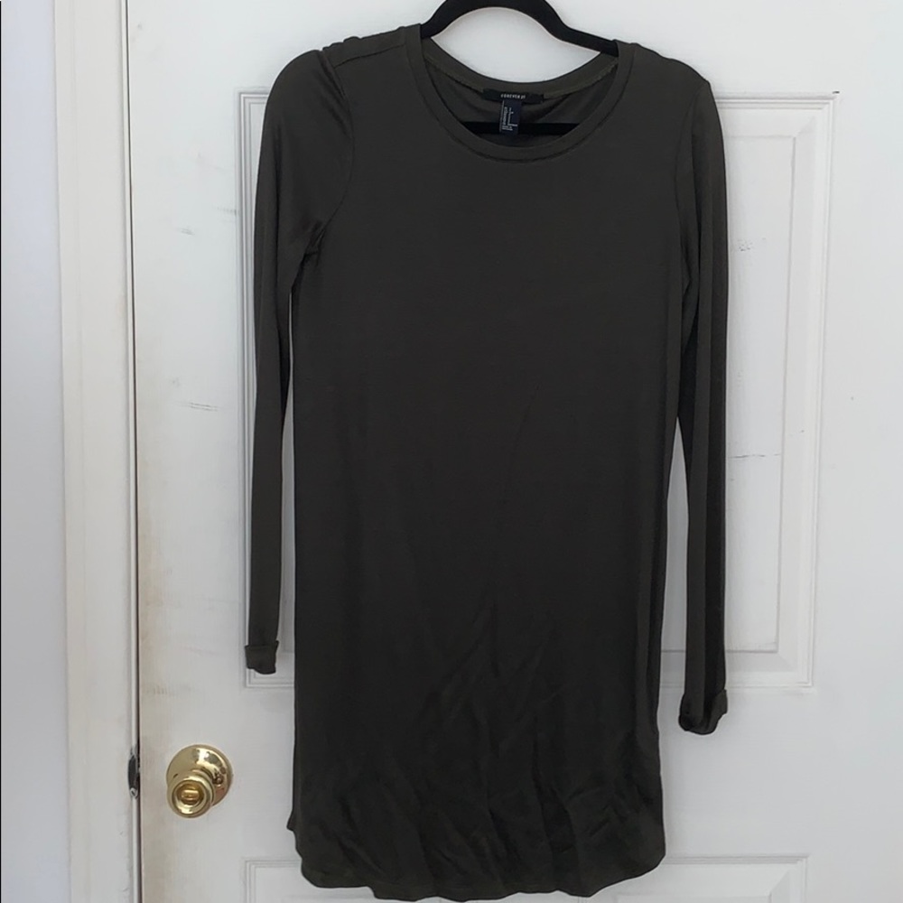Olive Green Light Dress
